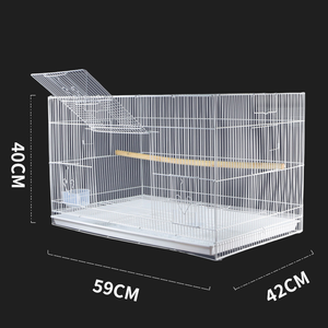 Cage à oiseaux en acier inoxydable, très vendue, pour perroquets, canaris, volière, grande cage d'élevage avec porte latérale - Product Image 2