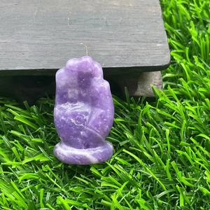 3cm Crystal Carvings Gemstones Buddha Hands Customized Available Crystal Craft <b>Gift</b> Souvenir Healing Stones - Product Image 3