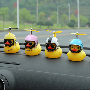 Personaliza tu logo, fácil de instalar, accesorios para manillares de motocicleta y coche, campana para bicicleta, cascabel de goma con diseño de pato, amarillo y negro, estilo militar. - Product Image 3
