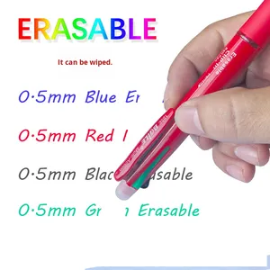 Bolígrafo <span class=keywords><strong>Borrable</strong></span> de 4 Colores con Lápiz y Bolígrafo de <span class=keywords><strong>Gel</strong></span> Multifuncional Translúcido 5 en 1 <span class=keywords><strong>Borrable</strong></span> de 0.7 mm, de Plástico, para Oficina y Escuela - Product Image 3
