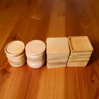 Ensemble de sous-verres en bois gravés avec logo personnalisé, hêtre et noyer, pour tasses à café, thé, boissons, bar, café, cadeau, vente en gros, OEM