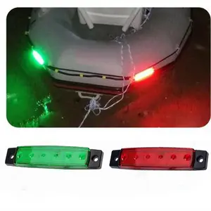 Tira de luces Led para barco, luces de navegación marina, DC 12V, arco verde rojo y luz de Kayak de popa para barco