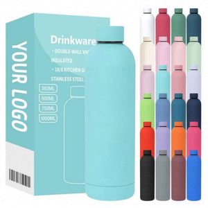Bouteilles isothermes à double paroi avec logo personnalisé, 350 ml, 500 ml, petite ouverture, en acier inoxydable, bouteille d'eau de sport pour les voyages - Product Image 5