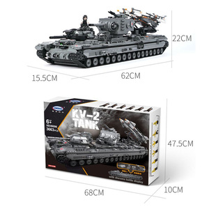 XingBao — jouets blocs de construction, série militaire <span class=keywords><strong>KV</strong></span>-2, réservoir 3663 pièces, briques MOC pour enfants, cadeaux, XB-06006 - Product Image 5