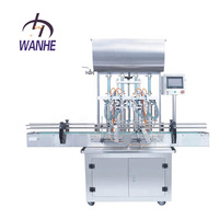 Remplisseur de bouteilles de liquide automatique à 4 têtes de haute précision Machine à cosmétiques Moteur PLC électrique Boissons Produits chimiques Huiles Poudres Verre à jus