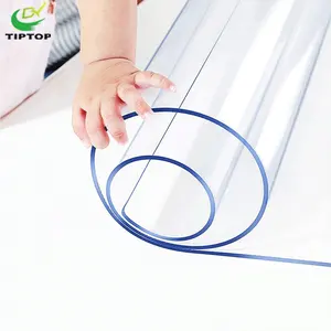 Tiptop Customized Size Plastic Transparent Super Clear Soft Pvc Roll For Pvc Bag