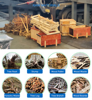 Broyeur de branches de bois à haut rendement Broyeur de panneaux de déchiquetage portable Broyeur de souches C & D Broyeur de déchets