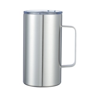 Mug à café isotherme de 24 oz avec poignée, gobelet de voyage en acier inoxydable, double paroi sous vide, tasse portable avec couvercle pour boissons chaudes et froides - Product Image 3