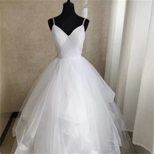 Vestidos de Fiesta de Tul con Tirantes Finos y Coloridos, Vestidos de Noche Formales con Volantes para Mujer, Vestidos de Graduación - Product Image 6