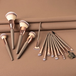 Personalización Rápida, Juego de 15 <span class=keywords><strong>Brochas</strong></span> de <span class=keywords><strong>Maquillaje</strong></span> Profesionales, Pelo de Cabra, Veganas, Marca Privada, Directo de Fábrica <span class=keywords><strong>para</strong></span> Personalización de Marca - Product Image 4