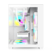 AntarcChill Nueva Caja de Ordenador con Vista al Mar, Caja de Vidrio Templado para Juegos con Soporte para Refrigeración por Agua de 240 mm, Torre de Rendimiento Mejorado
