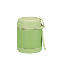 Bocal alimentaire isotherme en acier inoxydable 304 de 350 ml avec cuillère pliable intégrée, conservation de la chaleur longue durée, compact