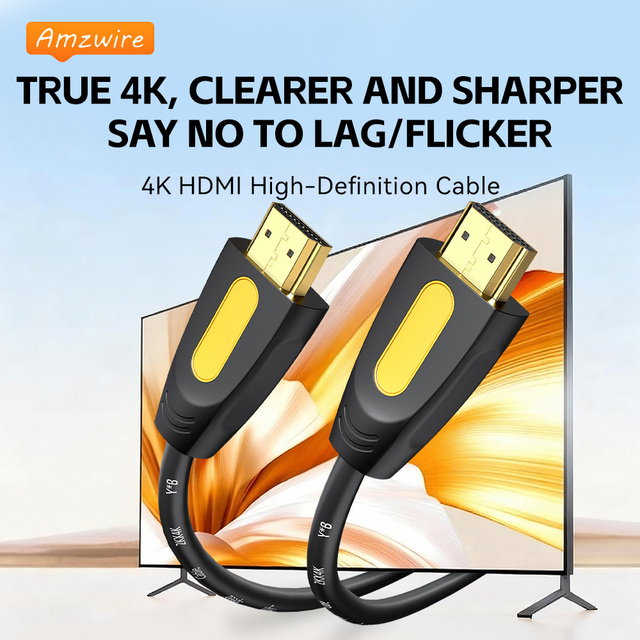 4K HDMI Cable HDMI 2.0 High Speed HDMI Cable 18Gbps UHD Cable Gold Plated Connector TV Monitor Projector OEM