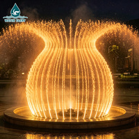 Fontaine musicale dansante extérieure Water Faery, grande taille, en acier inoxydable 304, avec éclairage LED RGB pour lac, jardin, hôtel