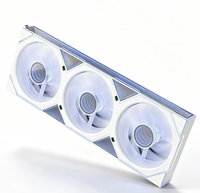 Ventilateurs de boîtier PC ARGB 120 mm, interface 6 broches, dissipateur thermique en plastique, roulement fluide, refroidisseur de processeur haute efficacité pour ordinateur