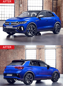 Kit de Carrocería Modificado para <span class=keywords><strong>T</strong></span>-<span class=keywords><strong>ROC</strong></span> <span class=keywords><strong>2018</strong></span>, Actualización a Kit de Carrocería <span class=keywords><strong>R</strong></span> 2022 con Faros Antiniebla, Parrilla Delantera, Parachoques, Alerón, Estiramiento Facial - Product Image 4