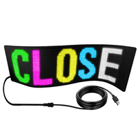Pantalla LED Flexible programable a todo Color, tablero de visualización de publicidad, alto brillo, para tienda