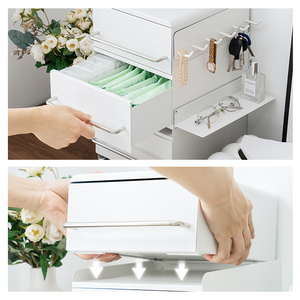 Organizzatore per Cassetti Impilabile Premium, Scatola di Stoccaggio in Metallo per Ingresso, Consolle, Piano Cucina, <span class=keywords><strong>Organizzazione</strong></span> Domestica - Product Image 3