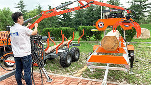 <span class=keywords><strong>Fendeuse</strong></span> de bûches robuste à essence pour remorque forestière, grue hydraulique pour VTT, technologie IoT, garantie 1 an, pompe moteur - Product Image 6