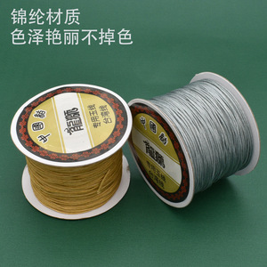 Jade Rope 0.8mm 100m Roll DIY Chinese Knot Tassel Jewelry Thread Round Wire Ethnic Style - Product Image 5