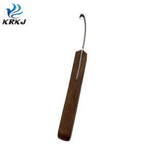 CETTIA KD934 herrador manual de corte de pezuña cuchillo de hoja estrecha de acero inoxidable con mango de madera - Product Image 5