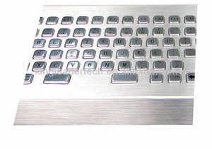 IP65 Desktop Rugged Stainless Steel Metal Keyboard With Function Keys Stainless Steel Keyboard With Function Keys Stainless Stee - Product Image 3