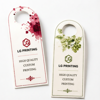 Boîte en papier personnalisée pour bouteille de vin avec support de col de bouteille, emballage de produit et présentoir promotionnel
