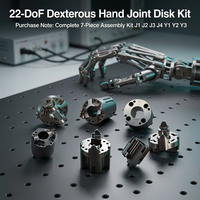 Kit de Componentes de Articulación J1 de Alta Durabilidad para Mano Robótica, Discos, Bujes y Bridas de Articulación Robótica CNC Personalizados para Humanoides