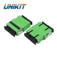FTTH-acoplador de fibra óptica sin brida para conector rápido, 2 puertos SC APC