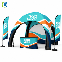 Tente promotionnelle gonflable personnalisée en Oxford 400D imperméable avec parois latérales pour événements d'entreprise et salons professionnels