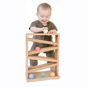 Suppliers Customized Wooden Montessori Learning Toys Ball Tracker Baby Toddler Educational Toy Visual Tracking Skills