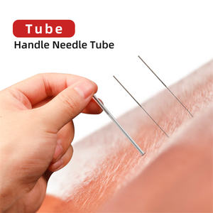 Aiguilles d'<span class=keywords><strong>acupuncture</strong></span>, médecine chinoise, en acier inoxydable, sans douleur, poignée argent, 1/500 pièces - Product Image 2