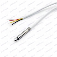 Sonde de température et d'humidité en acier inoxydable, étanche IP67, sortie 2 fils pour incubateur de stockage frigorifique destiné à la transformation alimentaire