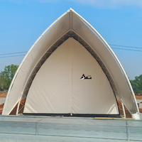 Nouveau design prix d'usine maison écologique imperméable camping extérieur safari yourte toile de coton glamping tente d'hôtel