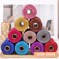 Factory Direct Sales Metallic T-Shirt Yarn Polyester Shiny Tape Yarn for Crochet Bag DIY Hand Knitting Wholesale