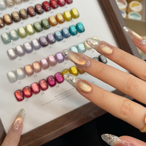 AILANUO Gel <b>Colour</b> <b>Set</b> 32 Private Label High-end Nail Salon Shop Professional Custom Nail Polish <b>Set</b> Uv Gel cat Eye Collection - Product Image 3
