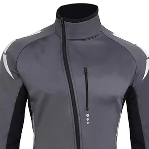 Veste de cyclisme VTT légère de haute qualité pour homme, coupe-vent, respirante, extensible dans les quatre sens, 100% polyester, col montant, service OEM - Product Image 3