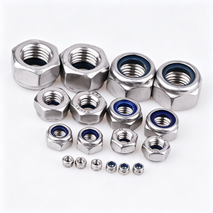 Tuercas de Seguridad Hexagonales de Acero Inoxidable 304 DIN985-87 de Alta Calidad con Inserto de Nylon, Antiaflojamiento, Autoblocantes, M3-M22 - Product Image 1