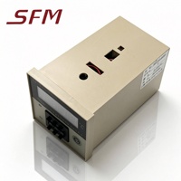 Contrôleur de température numérique thermostat SFM 0-600 degrés Entrée K Type PT100 Deux sorties relais Code de numérotation AC 220V 380V 72*72 mm