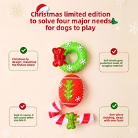 Nouveau jouet pour chien en vinyle couineur de Noël
