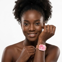 Reloj Inteligente Android MK76, Cuadrado, Multideporte, Monitor de Actividad Física, Resistente al Agua IP68, Pantalla Táctil TFT, Bluetooth, Brújula, Correa de Acero, para Mujer