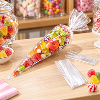 Sacs d'emballage pour bonbons en forme de triangle, manchon floral, emballage pour fleurs