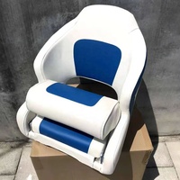 Siège de bateau de luxe pour capitaine, chaise longue confortable en vinyle pour ponton avec design pivotant et rabattable, fournitures marines populaires