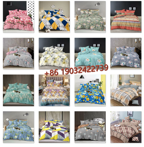 Usine Chinoise Gros Draps de Lit Pas Chers Parures de Lit à Motifs Floraux 100% Polyester Draps Plats en Stock Taille King - Product Image 3
