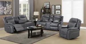 COZY HOME-sofá reclinable de tela de cuero marrón, sofá reclinable personalizado, conjunto de muebles, 321
