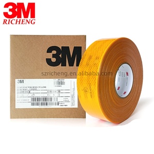 Autocollant <span class=keywords><strong>réfléchissant</strong></span> 3M 983D-71 <span class=keywords><strong>Jaune</strong></span>, <span class=keywords><strong>ruban</strong></span> de sécurité nocturne, à utiliser pour voiture, route, camion, remorque, <span class=keywords><strong>ruban</strong></span> de signalisation <span class=keywords><strong>réfléchissant</strong></span> en PVC - Product Image 2