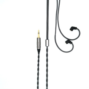 สายหูฟังชุบเงิน1.2M MMCX 3.5MM สายสัญญาณเสียงสำหรับ IE80 IM DIY - Product Image 3