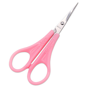 Tijeras de sastre de acero inoxidable, color rosa, con cabeza invertida, hoja de 25 mm para cortar tela, papel y cuero - Product Image 1