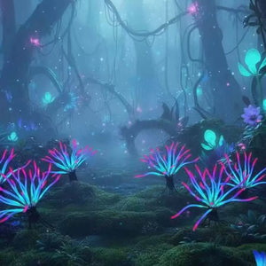 Luz Decorativa LED Creativa de PVC con Forma de Escultura Botánica, Colorida, para Paisajes de Parques y Decoración Temática - Product Image 1
