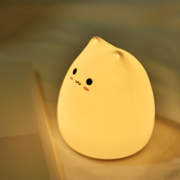 Lampe à pince en silicone en forme de dessin animé, veilleuse de chevet pour enfants, lampe de bureau LED, décoration de la maison, cadeau créatif